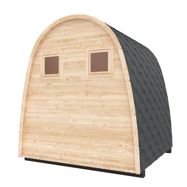 Fasssauna / Gartensauna / Banja / Viking 2,4 m mit Balkon